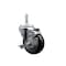Service Caster 35 Inch Black Polyurethane Wheel Swivel 34 Inch Threaded Stem Caster with Brake SCC SCC-TS20S3514-PPUB-BLK-TLB-34212 - alternate 1
